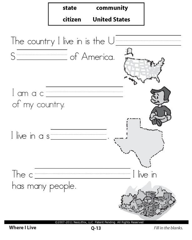 1st Grade Social Studies Citizenship