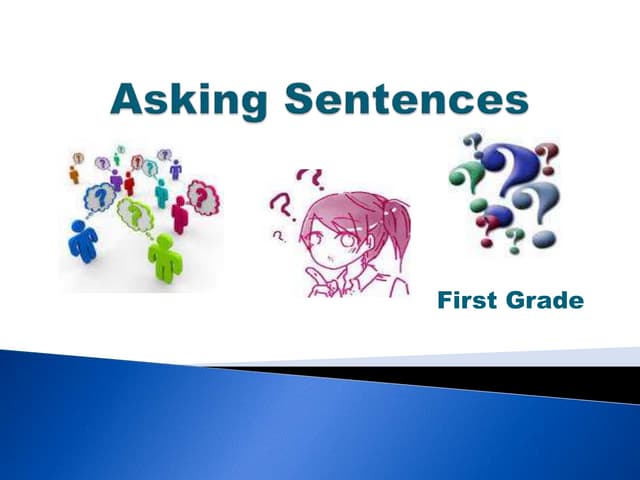First grade asking sentences ppt | PPT