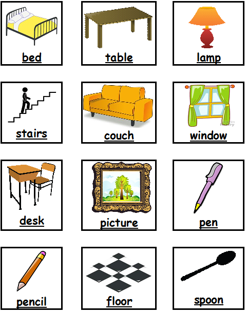 Household vocabulary | Miss Ashleys Fabulous First Grade