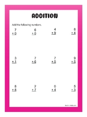 1st Grade Math Worksheets
