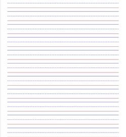 First Grade Writing Paper - Lined Paper with Boxes for Pictures
