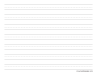 Handwriting Paper To Print - Madisons Paper Templates