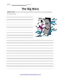 1st Grade Writing Worksheets