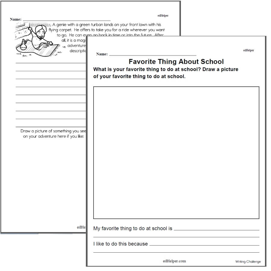 first grade writing worksheet free