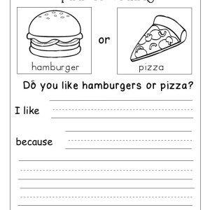Free Opinion Writing Printable (k-1) - kindermomma.com