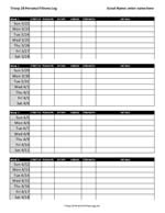 fitness badge worksheet