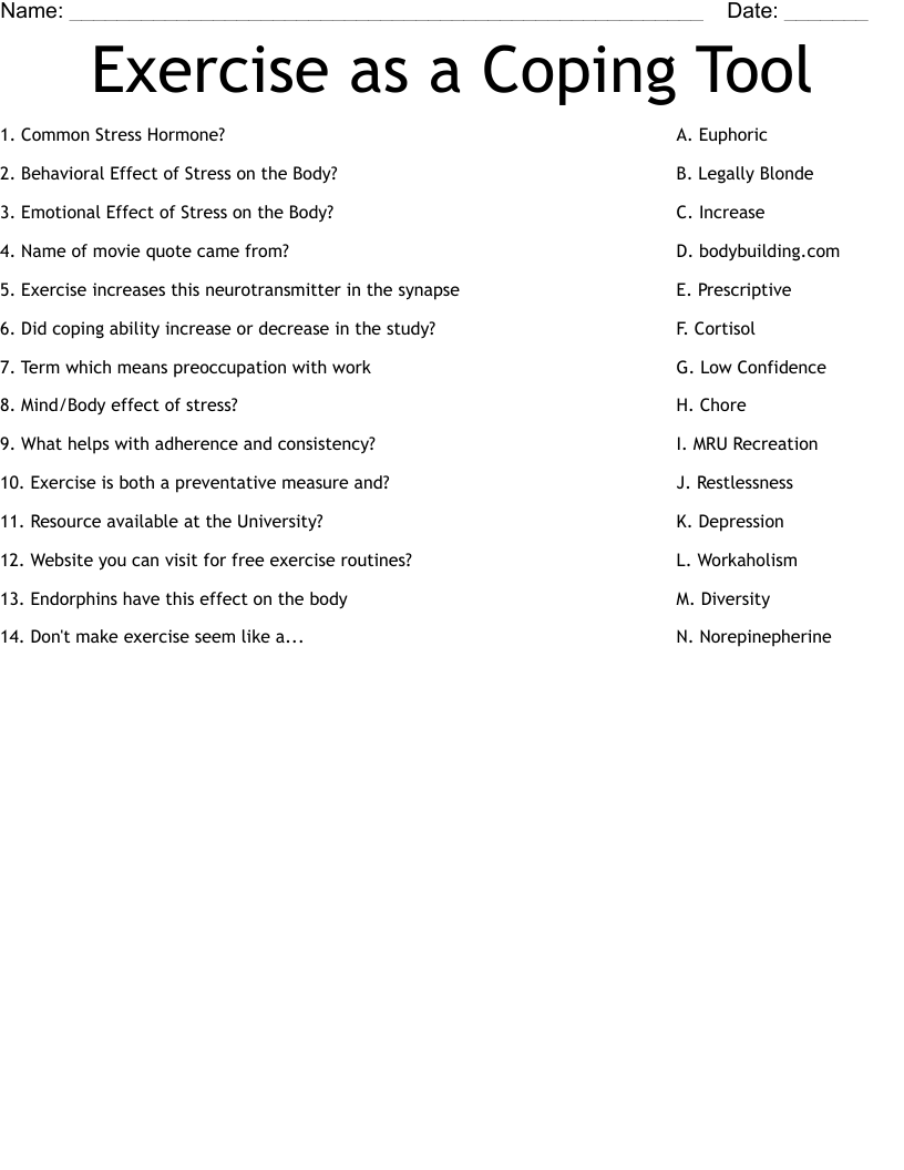 fitness questionnaire for teens worksheet