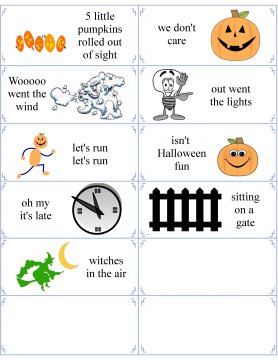five little pumpkins worksheet