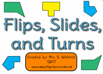 Math - Geometry - Flips, Slides, &  Turns - Common Core State ...