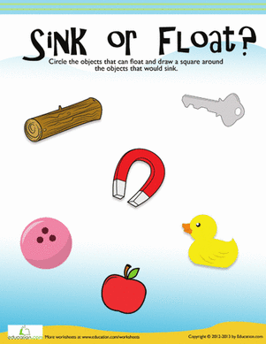 Floating and Sinking | Worksheet 