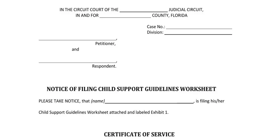 Florida Child Support Calculator PDF Form - FormsPal