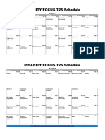 FOCUS T25 Workout Calendar | Download Free PDF | Computing And ...