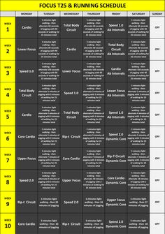 focus t25 worksheet