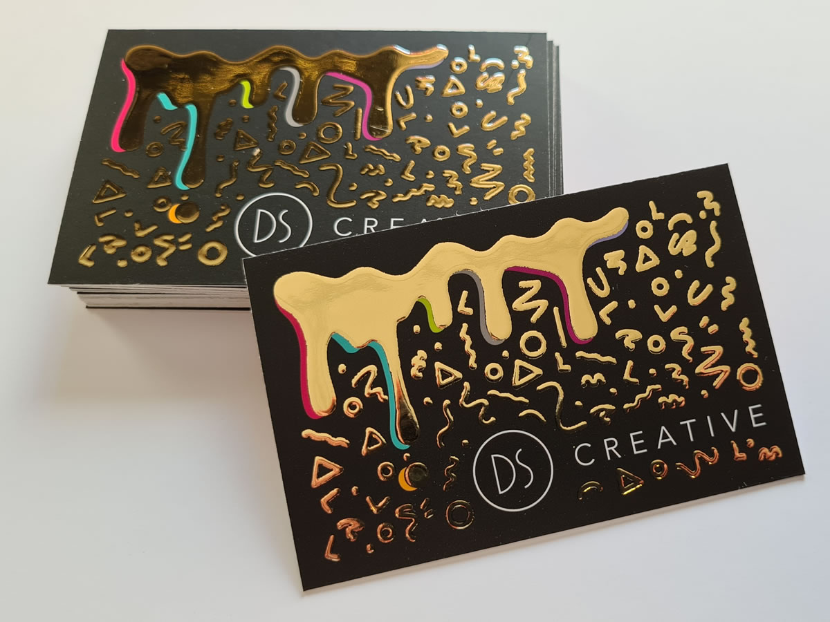 foil printing business cards uk