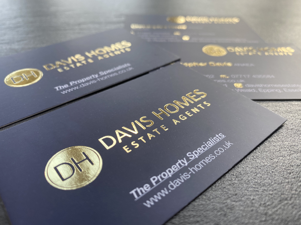 foil printing business cards uk