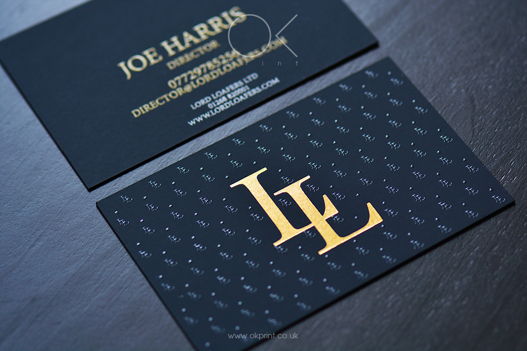 foil printing business cards uk