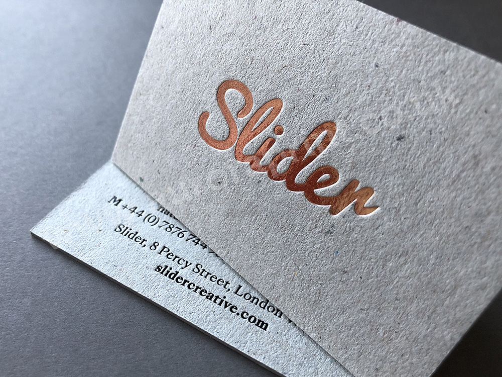 Foil printed business cards and stationery image gallery