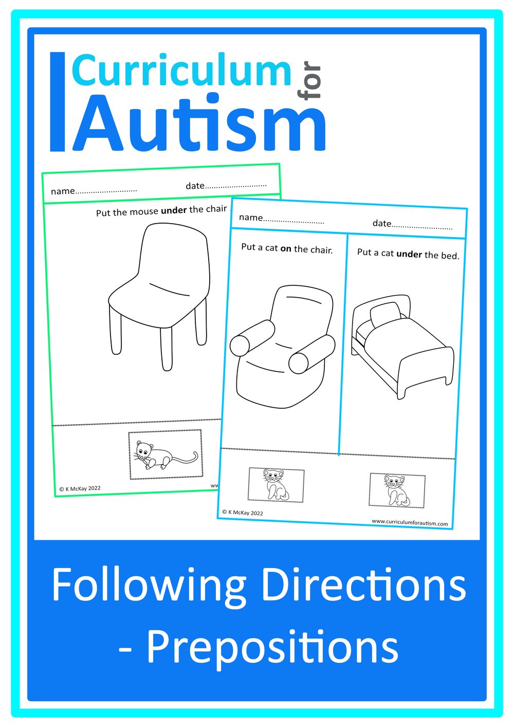 following directions worksheet for autistic