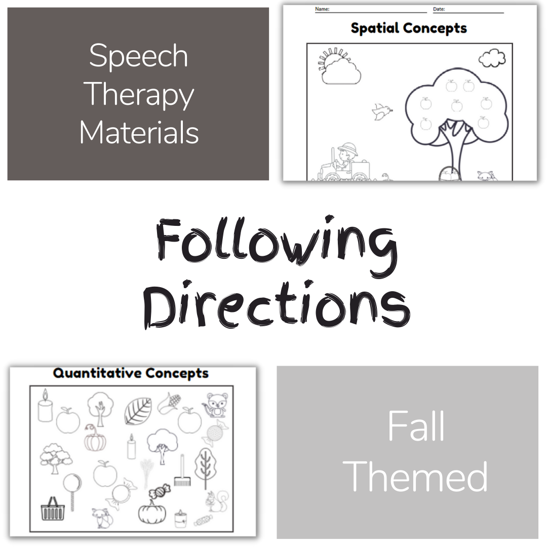Following Directions - Activities That Actually Work! - Speech ...