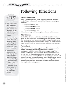 following directions worksheet for teens