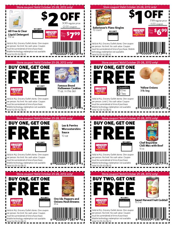 food coupons online printable