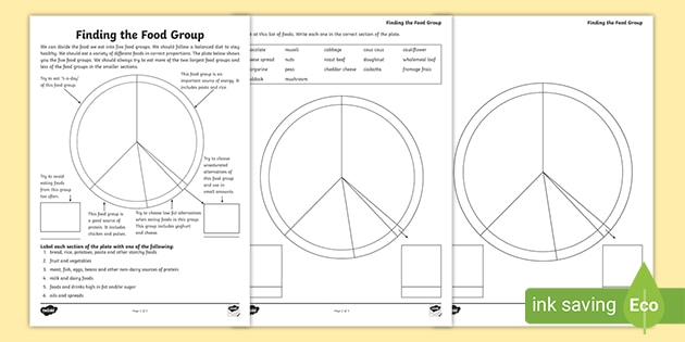 Food Groups Worksheets | Food Worksheets (Lehrer gemacht)