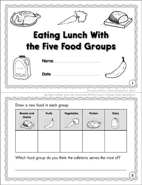 food groups for kids worksheet