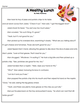 Nutrition Worksheets: Food Groups &  Healthy Choices