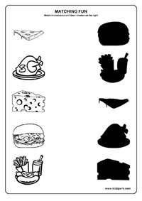 food worksheet for preschoolers