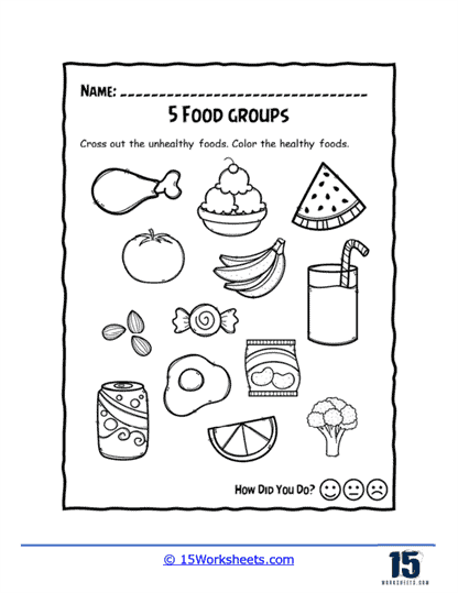 Food Groups Worksheets - 15 Worksheets Library