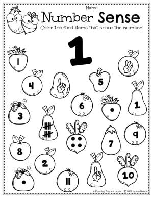 food worksheet for preschoolers