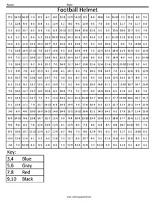 Football- Advanced Subtraction - Coloring Squared