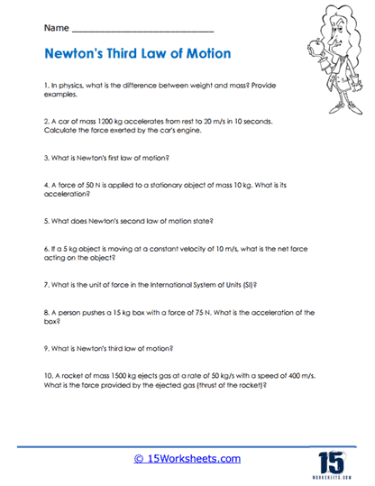 Forces and Motion Worksheets - 15 Worksheets Library