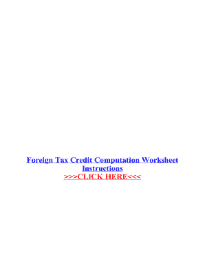 Foreign Tax Credit Computation Worksheet - Fill Online, Printable ...