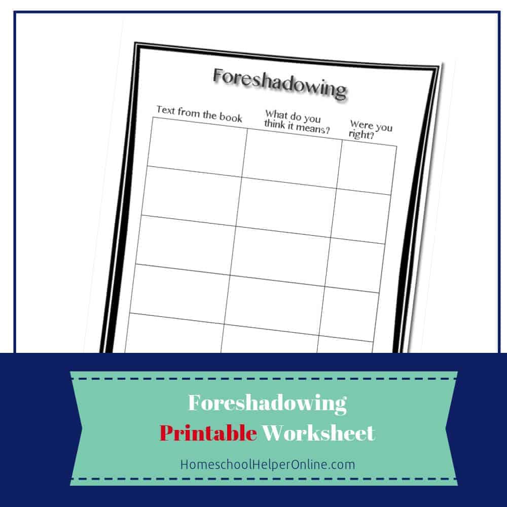 Foreshadowing Worksheets - 15 Worksheets Library