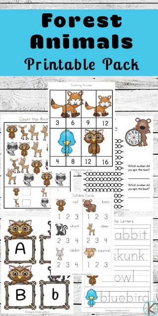 ? Free Printable Forest Animals Worksheet
