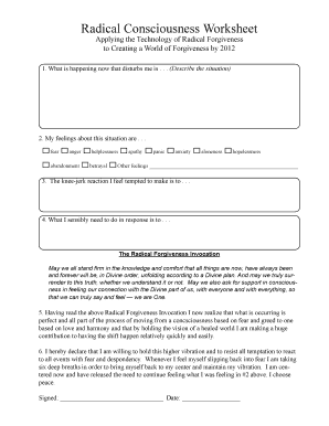Radical Forgiveness Worksheet - Fill and Sign Printable Template ...
