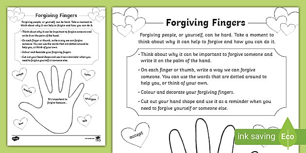 Forgiveness Activity for Children - Twinkl Wellbeing