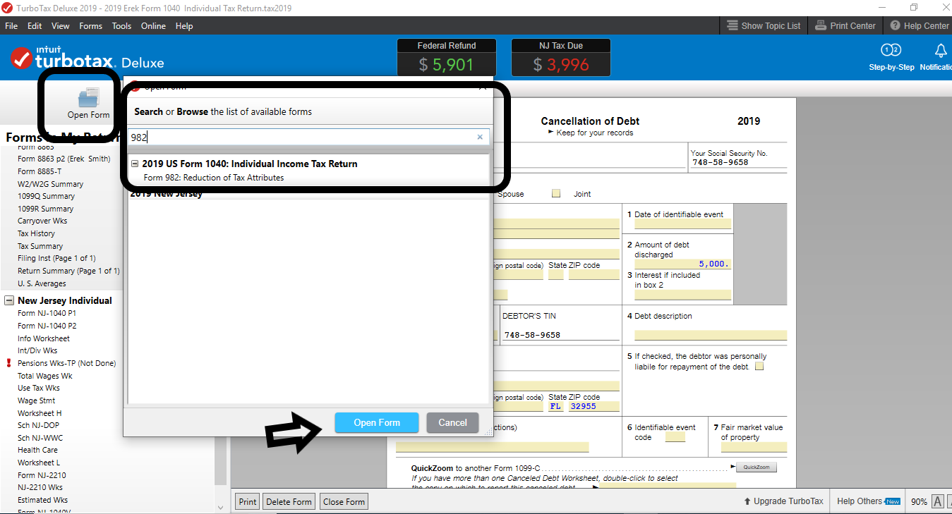 Solved: How to file Form 982