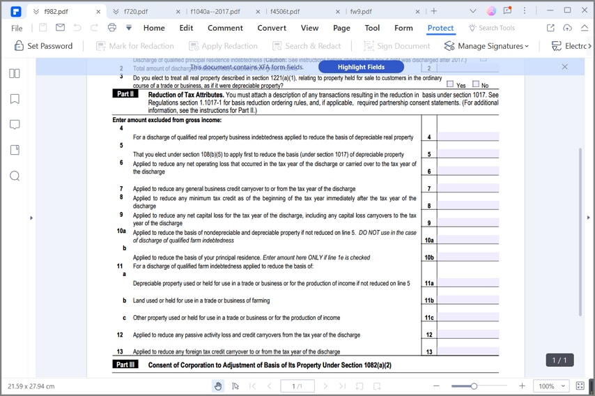 IRS Form 982- How to Fill it Right