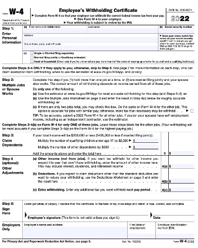 What Is a W-4 Form? How It Works &  How to Guide Employees