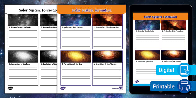 Solar System Formation Graphic Organizer (teacher made) - Worksheets ...