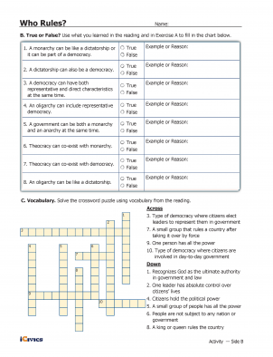 forming a government worksheet answers
