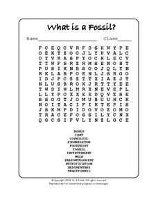 What is a Fossil? Worksheet for 7th - 9th Grade | Lesson Planet