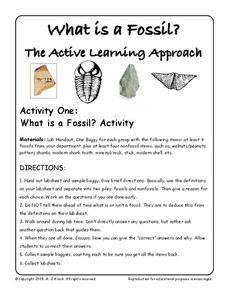 What is a Fossil? Worksheet for 7th - 9th Grade | Lesson Planet