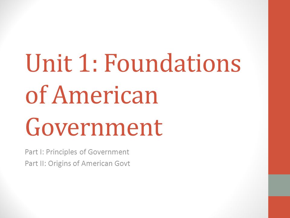 Foundations of Government - Worksheets Library