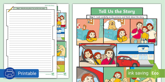 four picture narrative worksheet