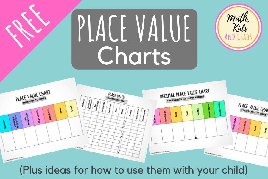 Free printable place value chart (plus activities to try!) - Math ...