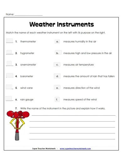 fourth grade science worksheet free
