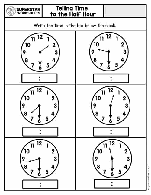 Telling Time Worksheets -Worksheets Library